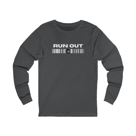 Run Out 8 Ball Scan - Unisex Long Sleeve Tee - BFLY BILLIARDS