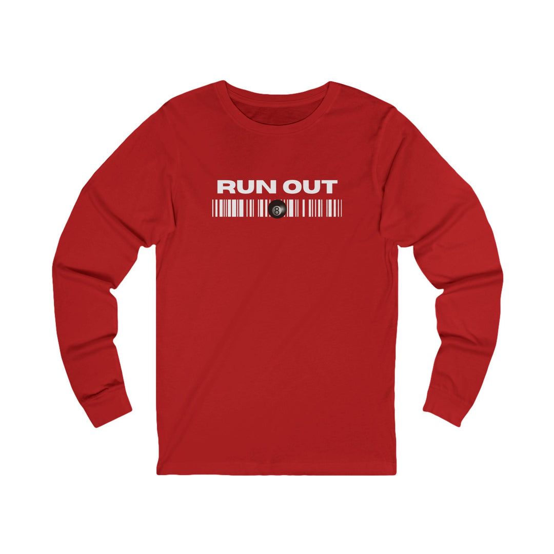 Run Out 8 Ball Scan - Unisex Long Sleeve Tee - BFLY BILLIARDS