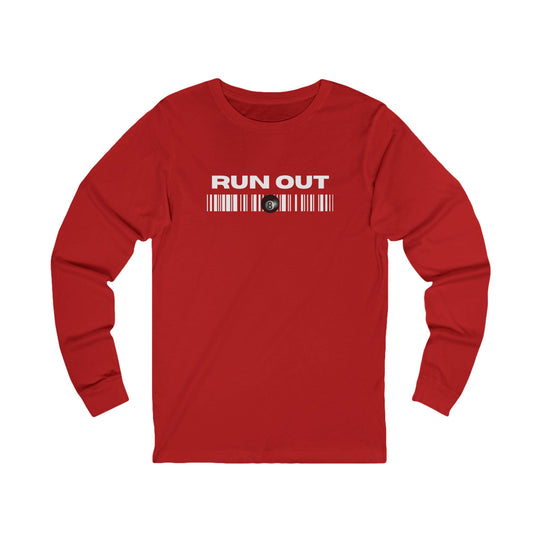 Run Out 8 Ball Scan - Unisex Long Sleeve Tee - BFLY BILLIARDS