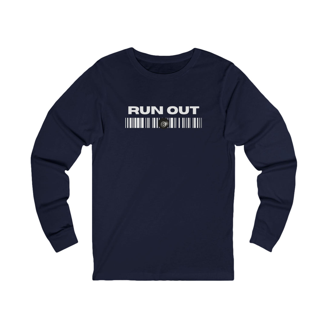 Run Out 8 Ball Scan - Unisex Long Sleeve Tee - BFLY BILLIARDS