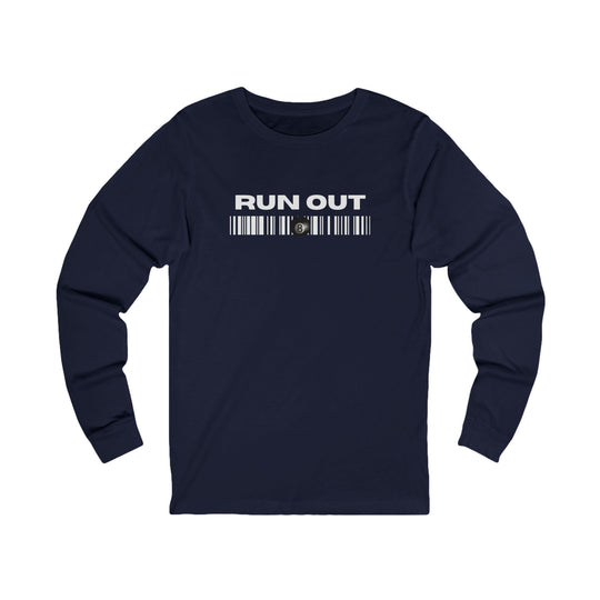 Run Out 8 Ball Scan - Unisex Long Sleeve Tee - BFLY BILLIARDS