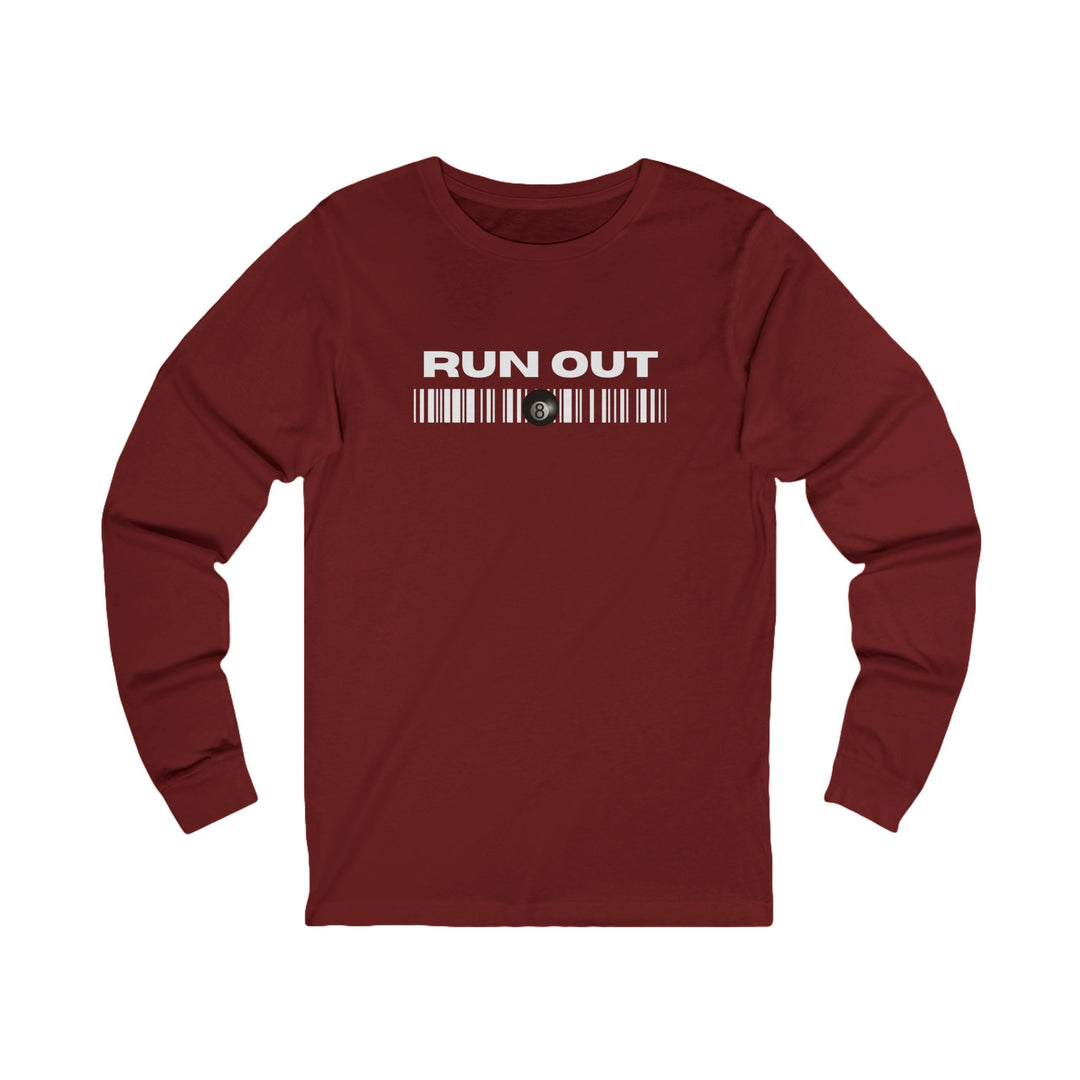 Run Out 8 Ball Scan - Unisex Long Sleeve Tee - BFLY BILLIARDS