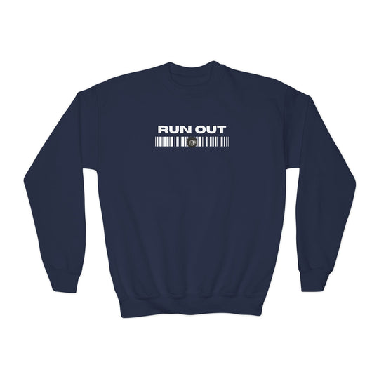 Run Out 8 Ball Scan - Unisex Youth Crewneck Sweatshirt - BFLY BILLIARDS