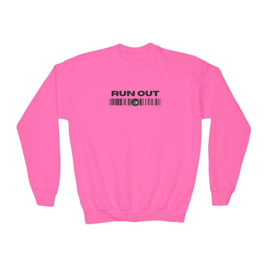 Run Out 8 Ball Scan - Unisex Youth Crewneck Sweatshirt - BFLY BILLIARDS