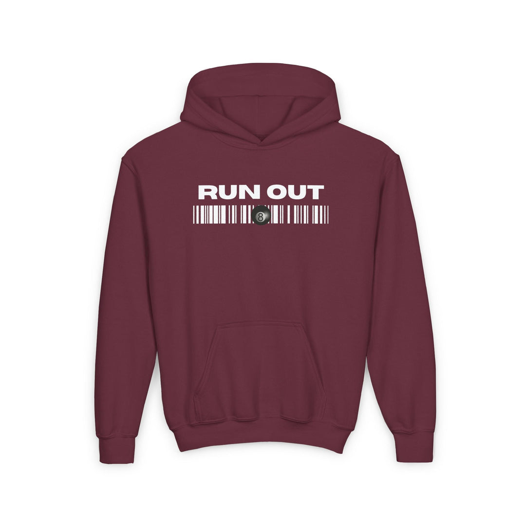 Run Out 8 Ball Scan - Unisex Youth Pullover Hoodie - BFLY BILLIARDS