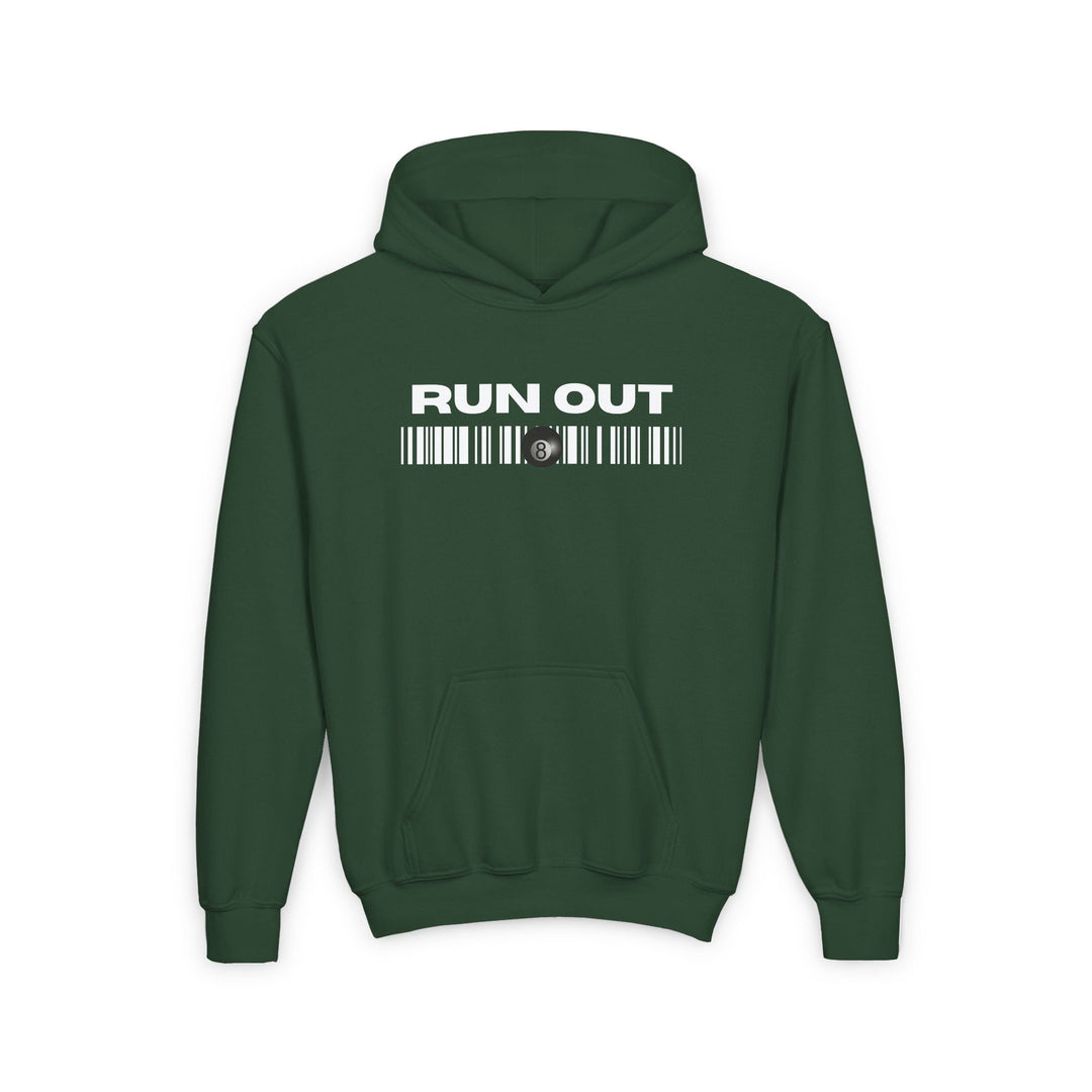Run Out 8 Ball Scan - Unisex Youth Pullover Hoodie - BFLY BILLIARDS