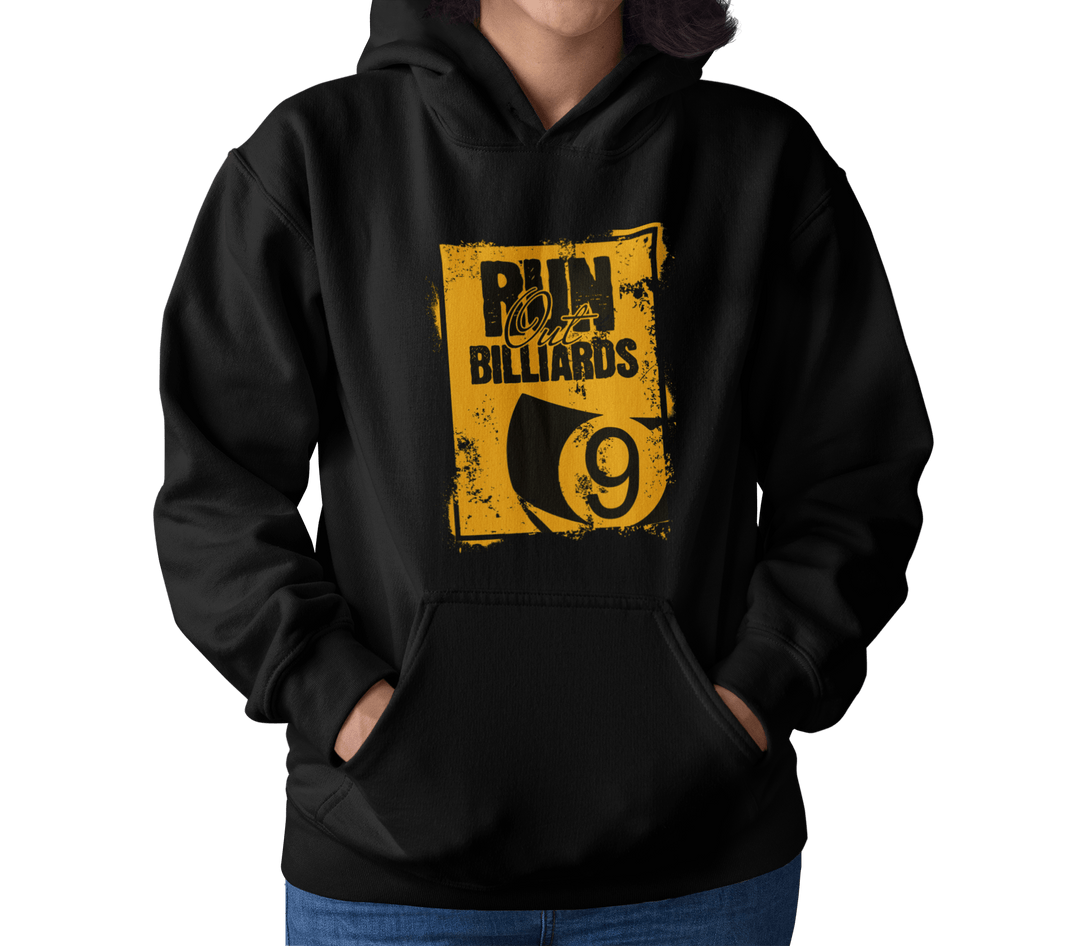 Run Out Billiards 9 Ball - Custom Pullover Hoodie - BFLY BILLIARDS