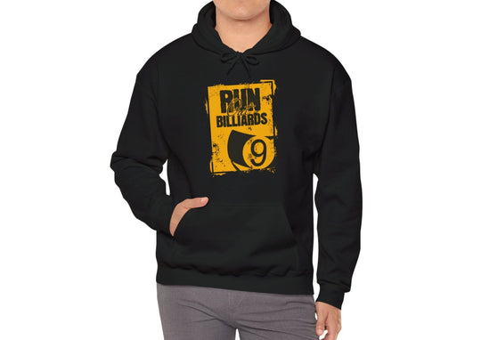 Run Out Billiards 9 Ball - Custom Pullover Hoodie - BFLY BILLIARDS