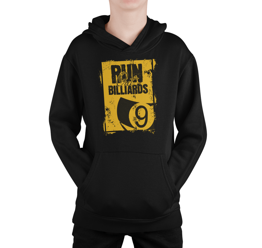 Run Out Billiards 9 Ball - Youth Hoodie - BFLY BILLIARDS