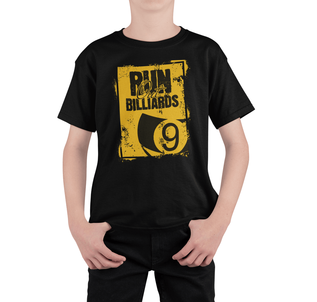 Run Out Billiards 9 Ball - Youth T-Shirt - BFLY BILLIARDS