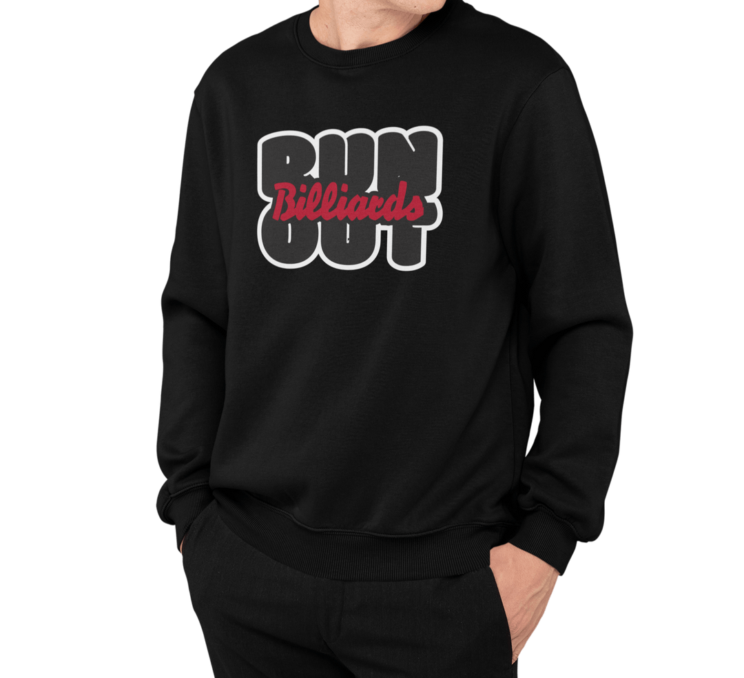 Run Out Billiards - Crewneck Sweatshirt - BFLY BILLIARDS