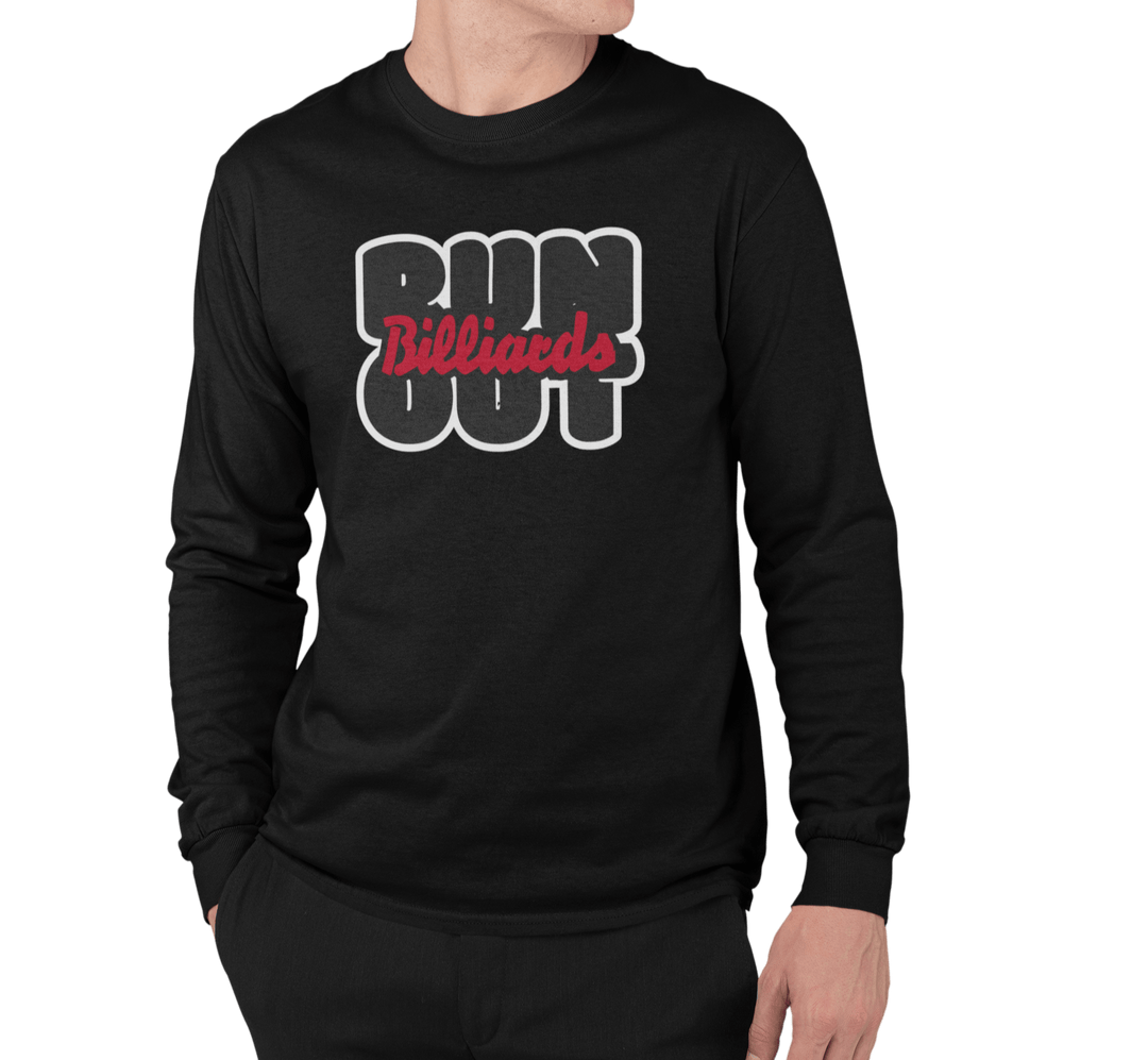 Run Out Billiards - Long Sleeve Tee - BFLY BILLIARDS