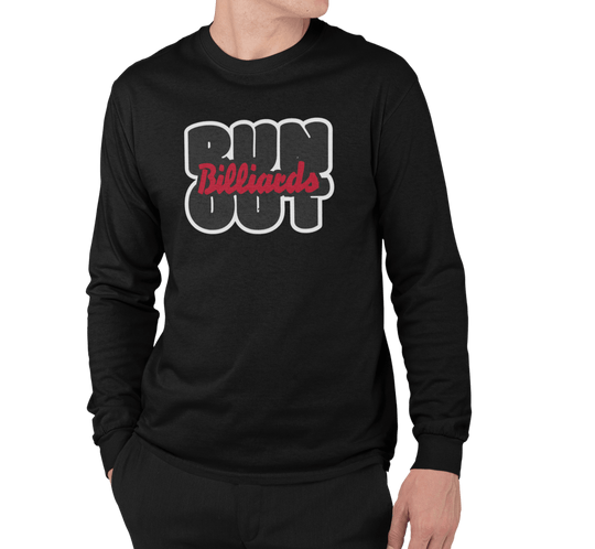 Run Out Billiards - Long Sleeve Tee - BFLY BILLIARDS