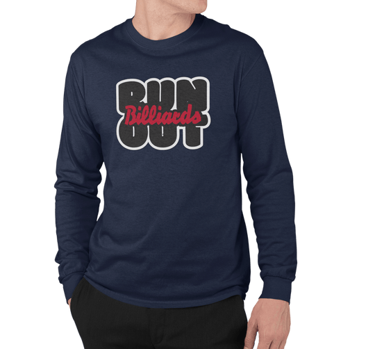 Run Out Billiards - Long Sleeve Tee - BFLY BILLIARDS