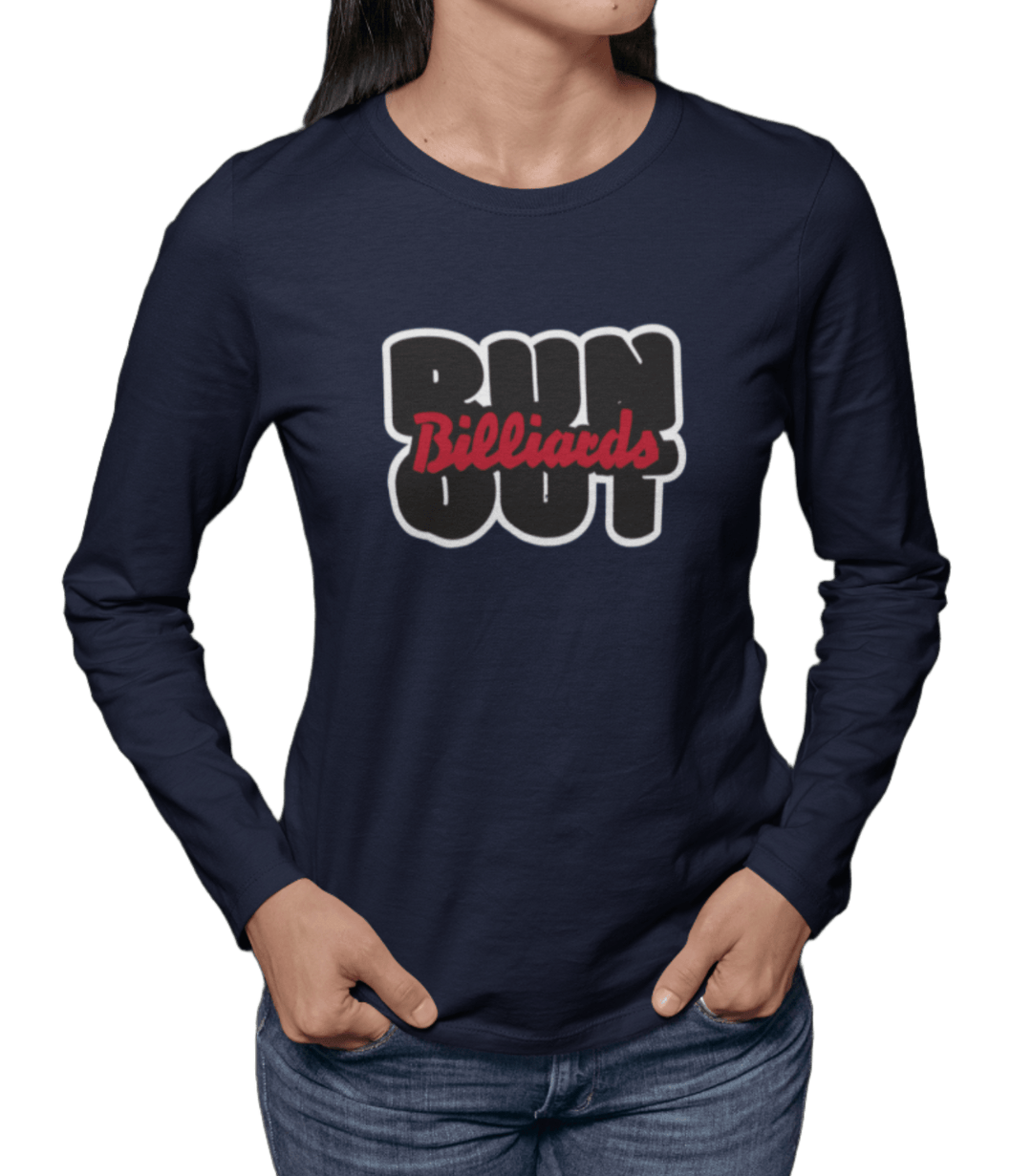 Run Out Billiards - Long Sleeve Tee - BFLY BILLIARDS