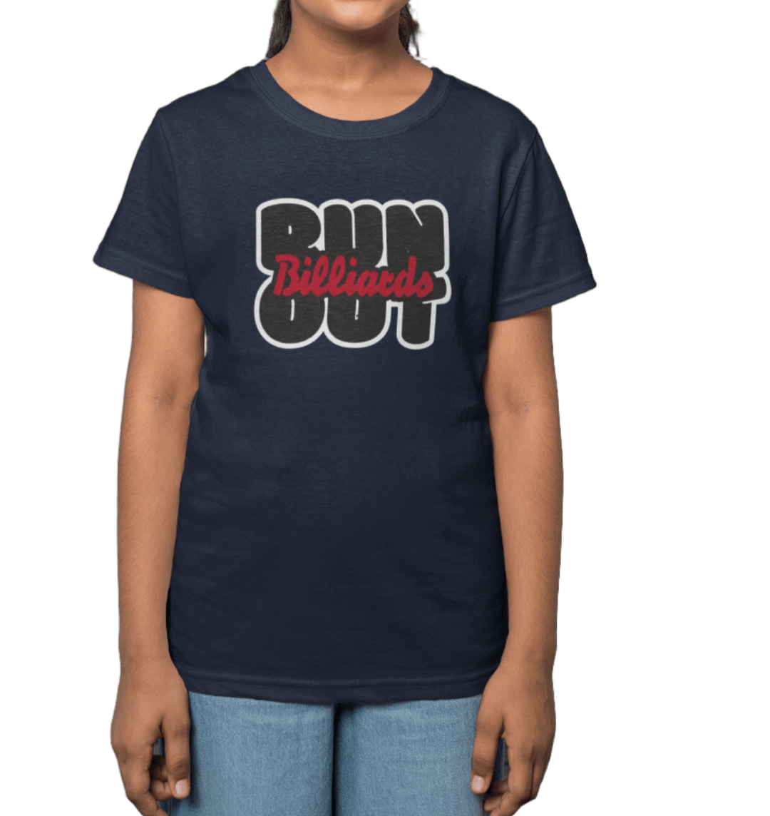 Run Out Billiards - Youth Cotton Tee - BFLY BILLIARDS