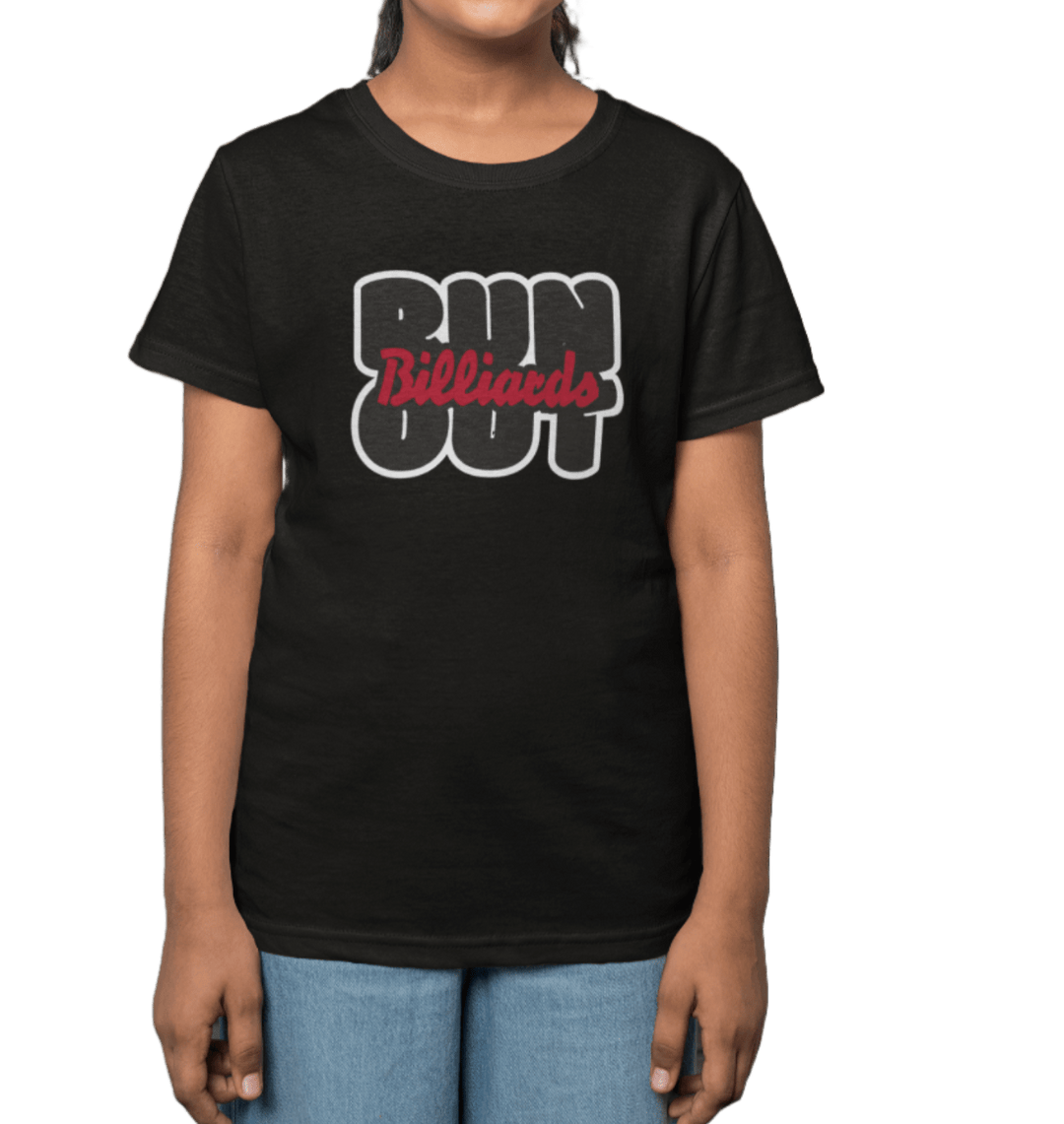 Run Out Billiards - Youth Cotton Tee - BFLY BILLIARDS