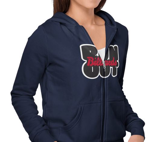 Run Out Billiards - Zip-Up Hoodie - BFLY BILLIARDS