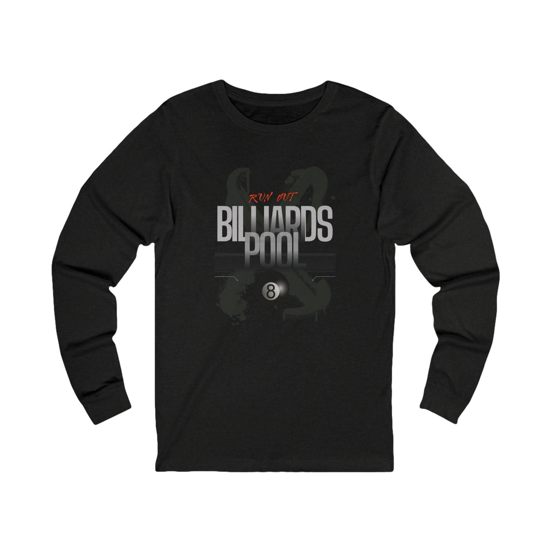Runout Billiards - X - 8 Ball - Unisex Long Sleeve Tee - BFLY BILLIARDS