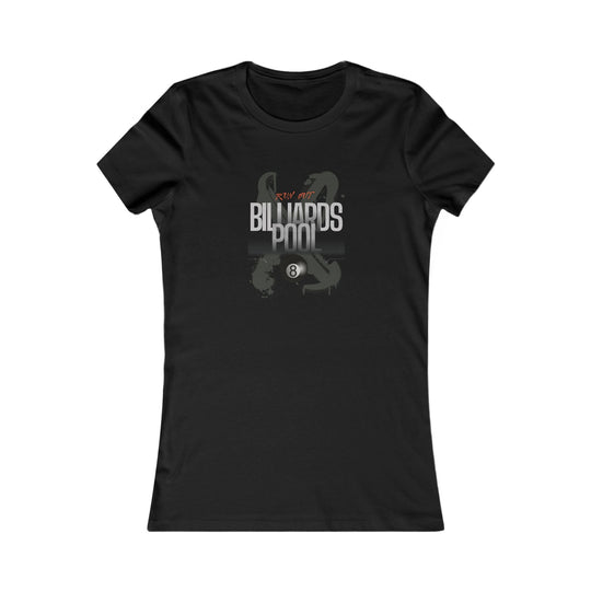 Runout Billiards - X - 8 Ball - Women's Fitted Tee - BFLY BILLIARDS