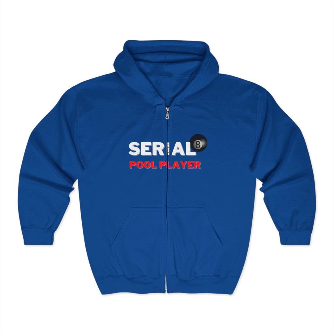 Serial Pool Player - 8 Ball - Full Zip Hoodie - BFLY BILLIARDS