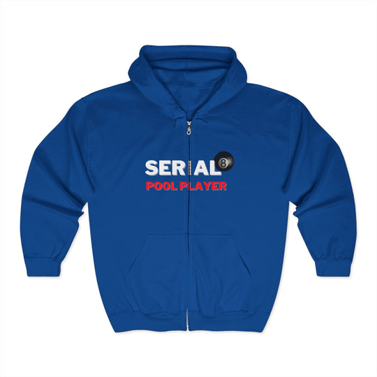 Serial Pool Player - 8 Ball - Full Zip Hoodie - BFLY BILLIARDS