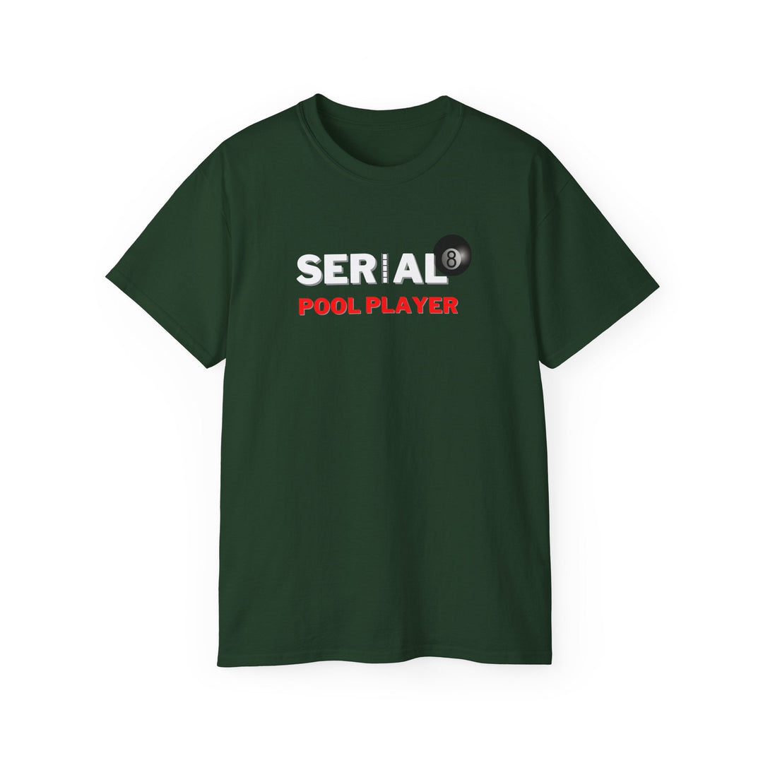 Serial Pool Player - 8 Ball - Unisex Cotton T-Shirt - BFLY BILLIARDS