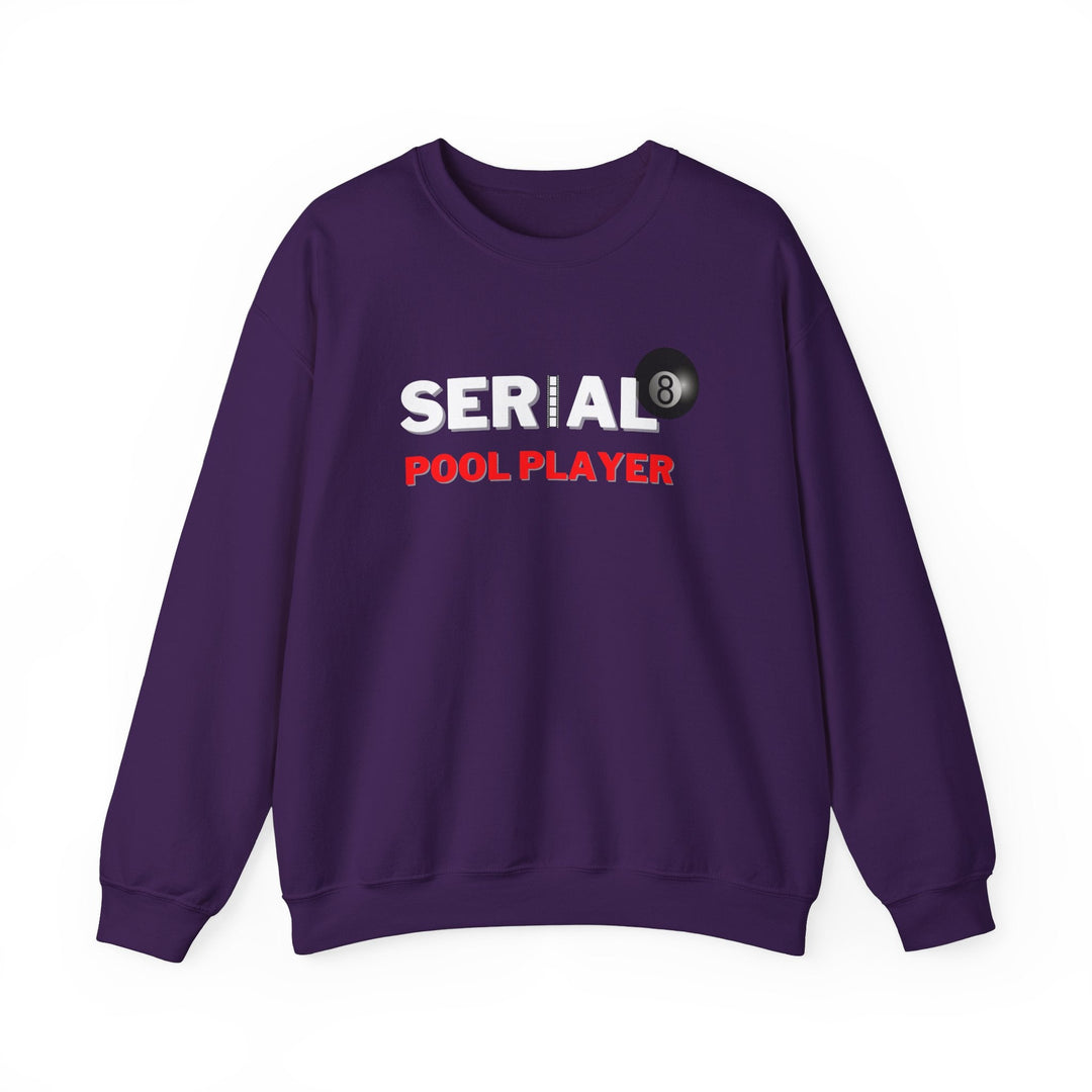 Serial Pool Player - 8 Ball - Unisex Crewneck Sweatshirt - BFLY BILLIARDS