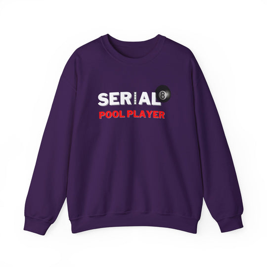Serial Pool Player - 8 Ball - Unisex Crewneck Sweatshirt - BFLY BILLIARDS