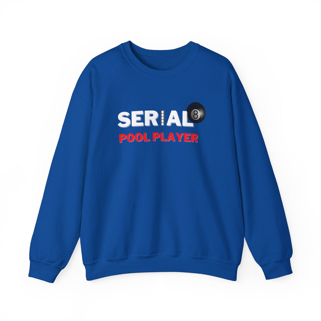 Serial Pool Player - 8 Ball - Unisex Crewneck Sweatshirt - BFLY BILLIARDS