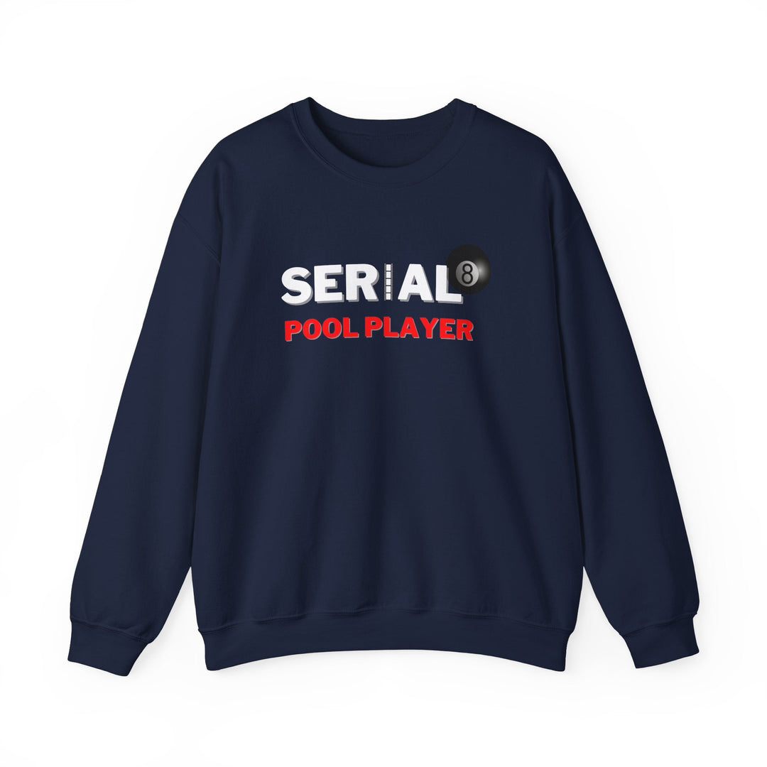 Serial Pool Player - 8 Ball - Unisex Crewneck Sweatshirt - BFLY BILLIARDS