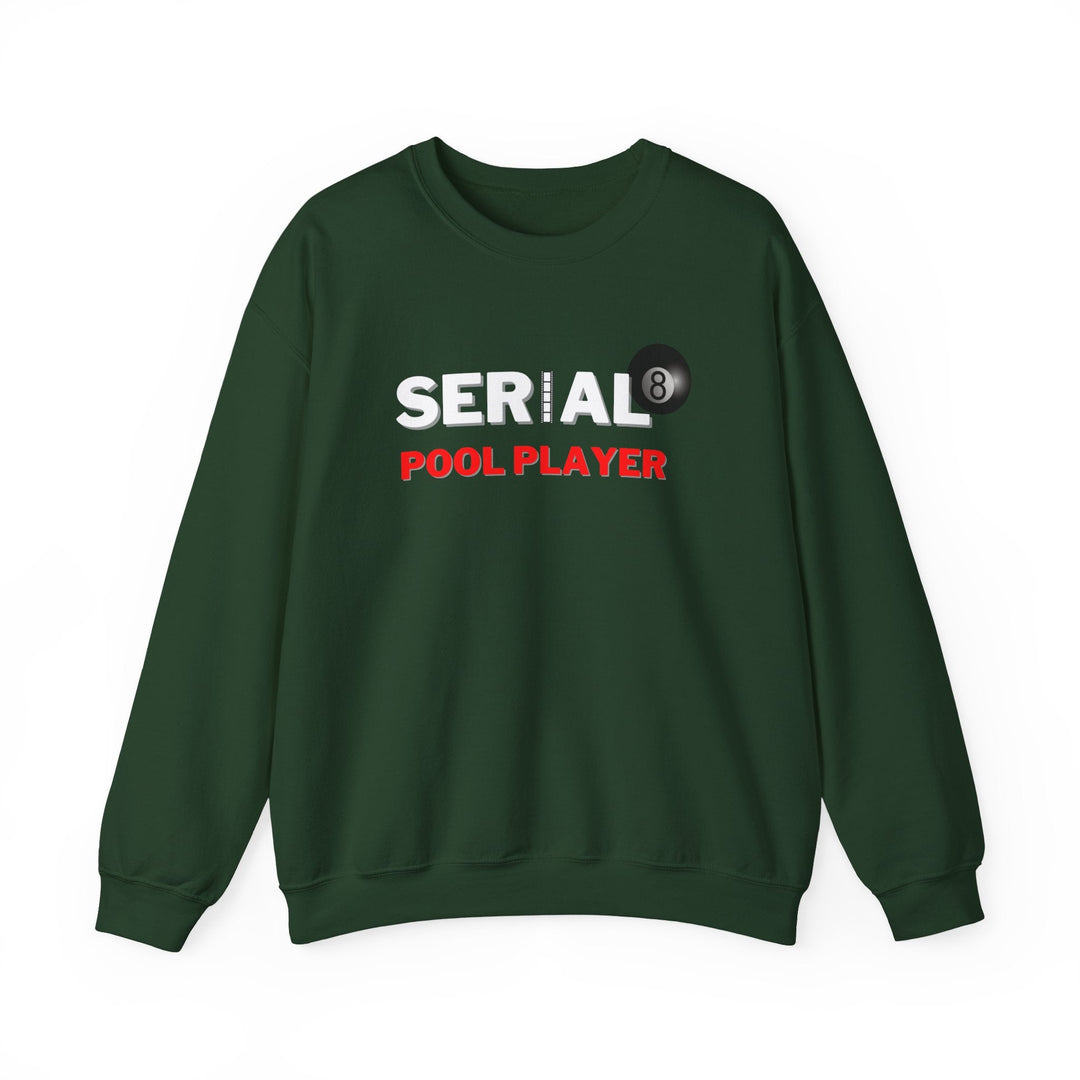 Serial Pool Player - 8 Ball - Unisex Crewneck Sweatshirt - BFLY BILLIARDS