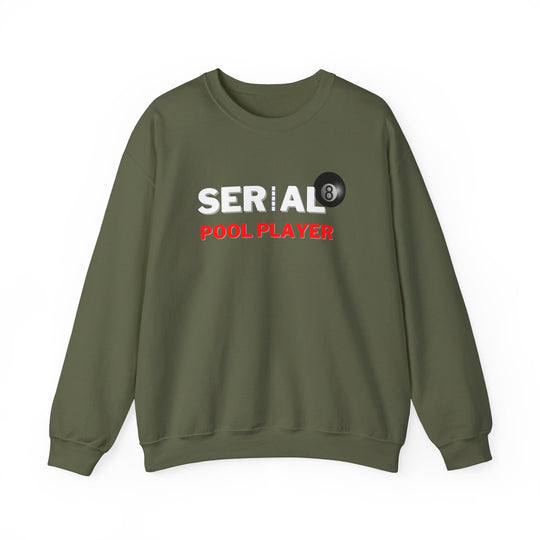 Serial Pool Player - 8 Ball - Unisex Crewneck Sweatshirt - BFLY BILLIARDS