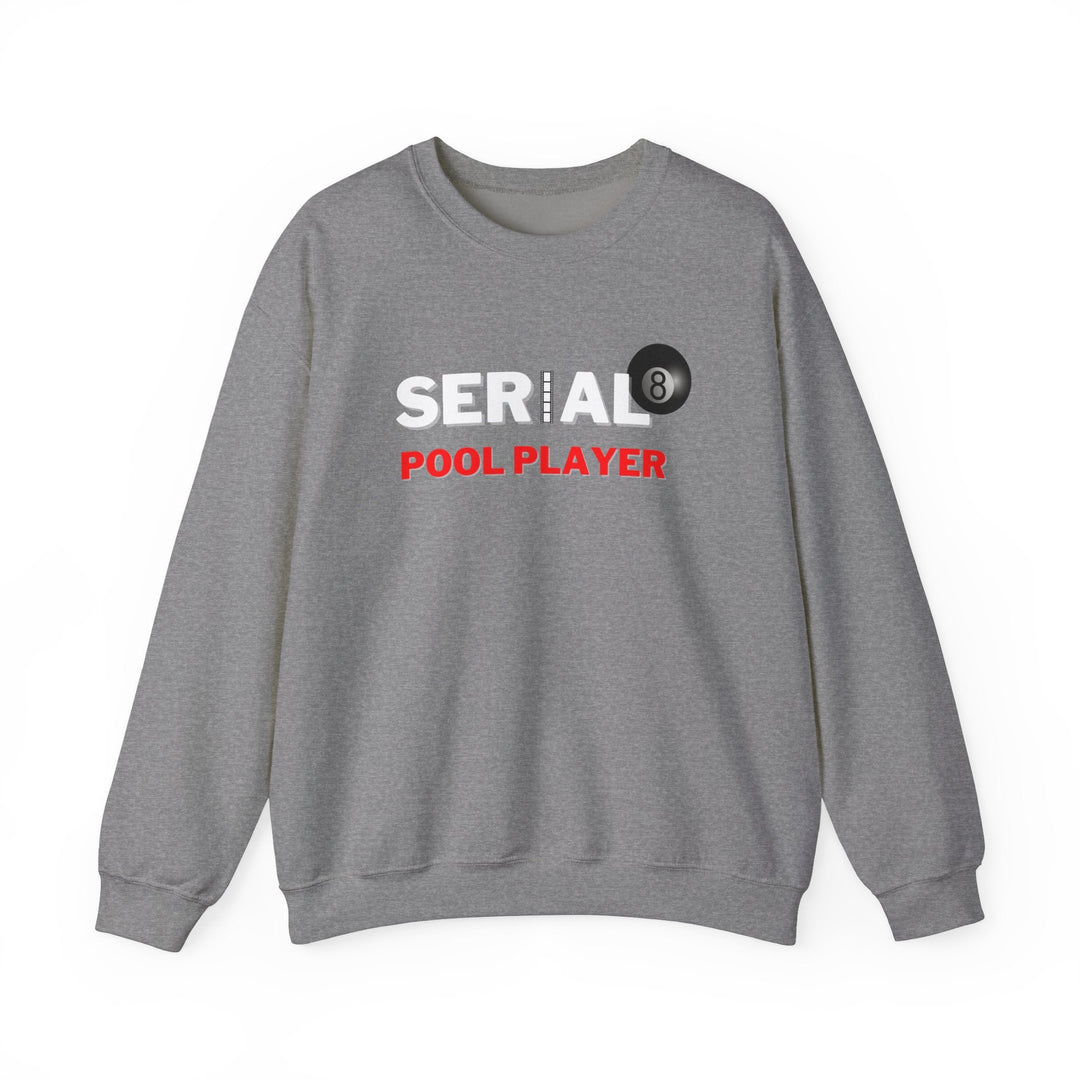 Serial Pool Player - 8 Ball - Unisex Crewneck Sweatshirt - BFLY BILLIARDS