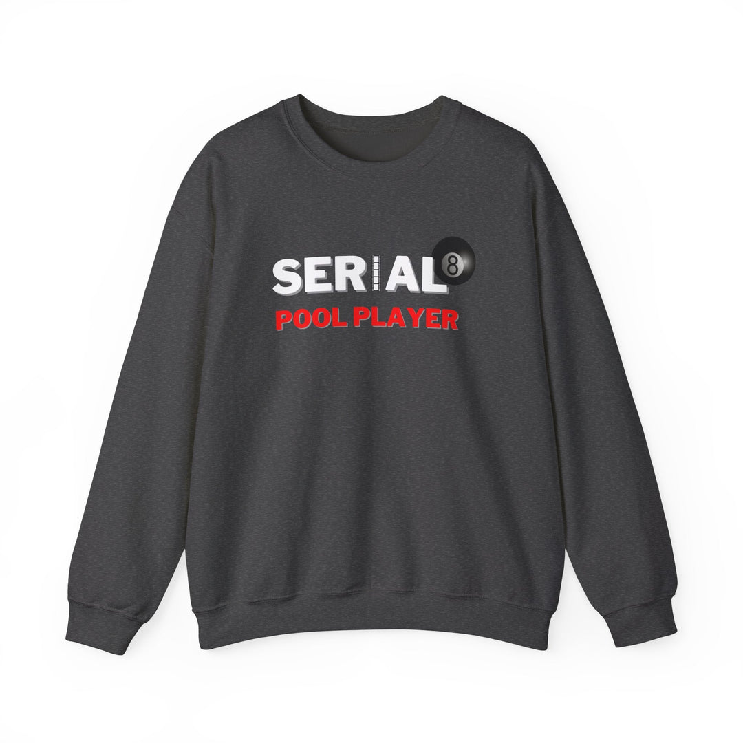 Serial Pool Player - 8 Ball - Unisex Crewneck Sweatshirt - BFLY BILLIARDS