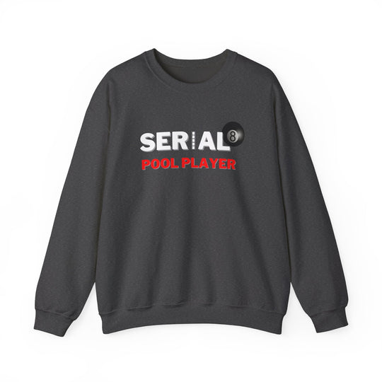 Serial Pool Player - 8 Ball - Unisex Crewneck Sweatshirt - BFLY BILLIARDS