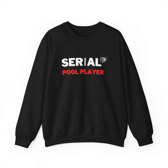 Serial Pool Player - 8 Ball - Unisex Crewneck Sweatshirt - BFLY BILLIARDS