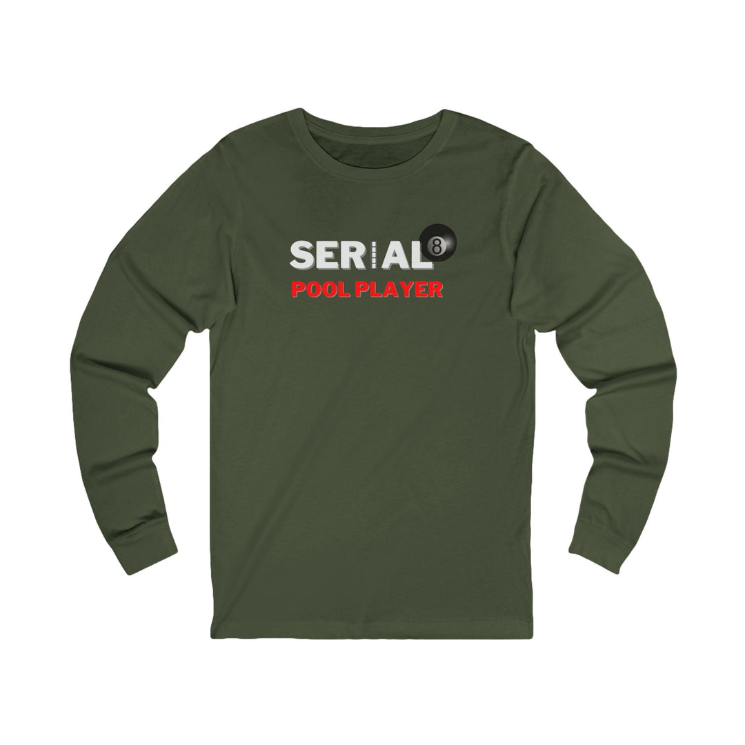 Serial Pool Player - 8 Ball - Unisex Long Sleeve Tee - BFLY BILLIARDS