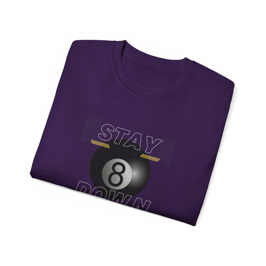 Stay Down 8 Ball Billiards - Unisex Cotton T-Shirt - BFLY BILLIARDS