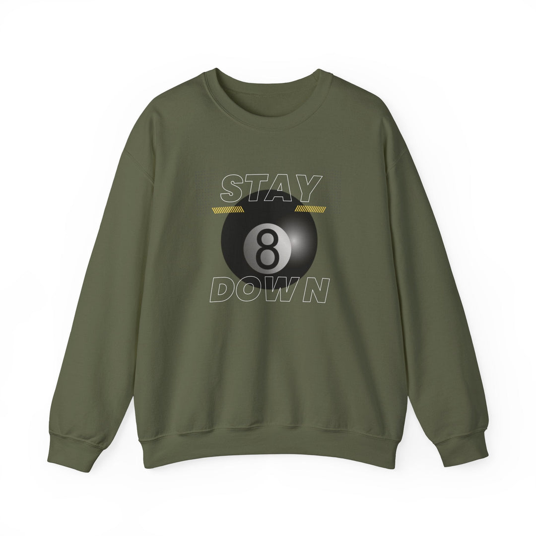 Stay Down 8 Ball Billiards - Unisex Crewneck Sweatshirt - BFLY BILLIARDS