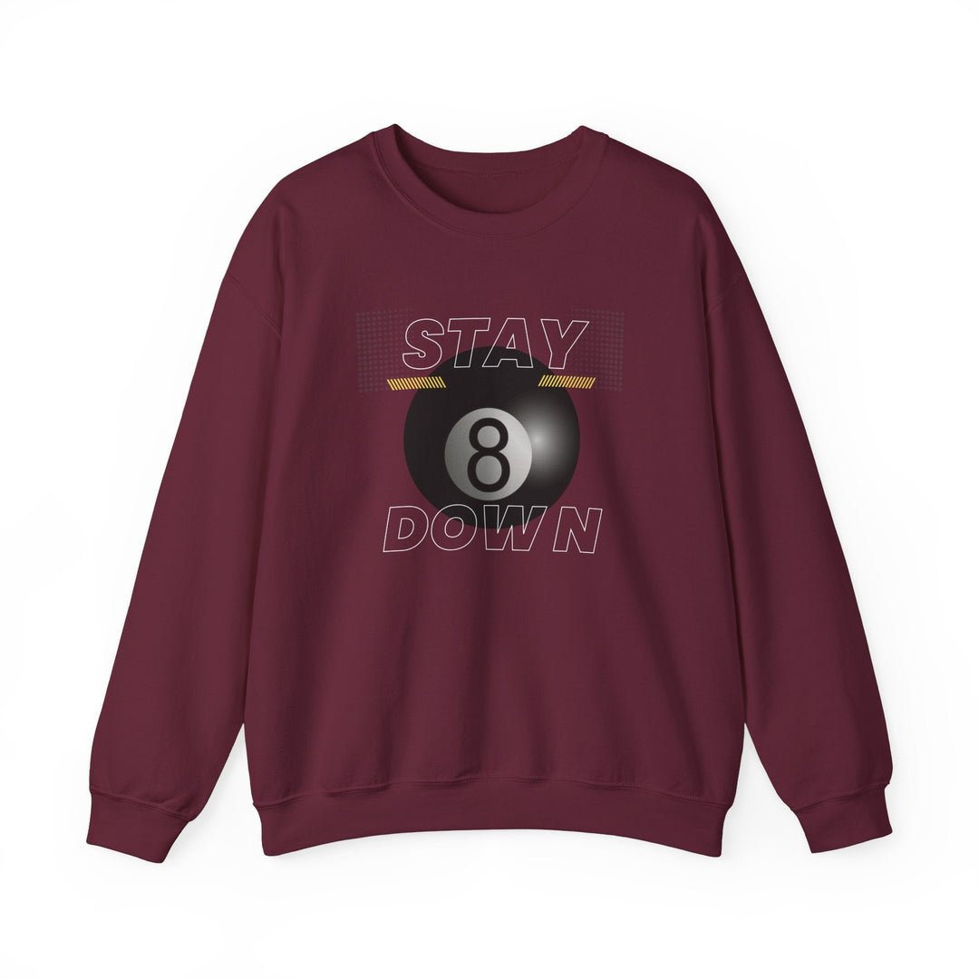 Stay Down 8 Ball Billiards - Unisex Crewneck Sweatshirt - BFLY BILLIARDS