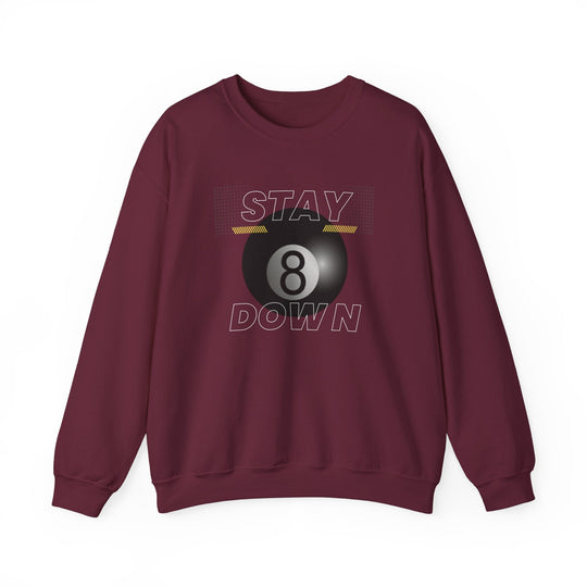 Stay Down 8 Ball Billiards - Unisex Crewneck Sweatshirt - BFLY BILLIARDS