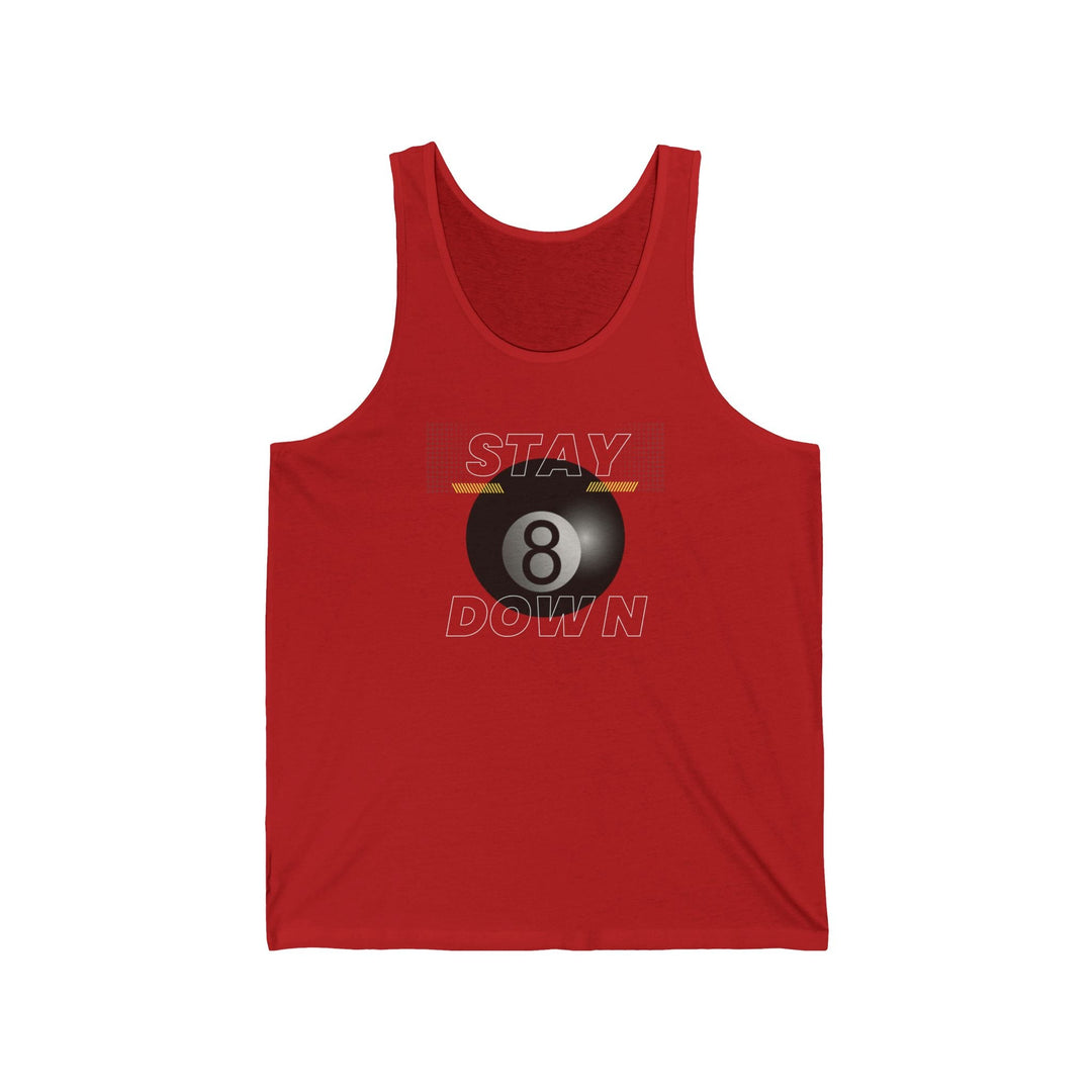 Stay Down 8 Ball Billiards - Unisex Tank Top - BFLY BILLIARDS