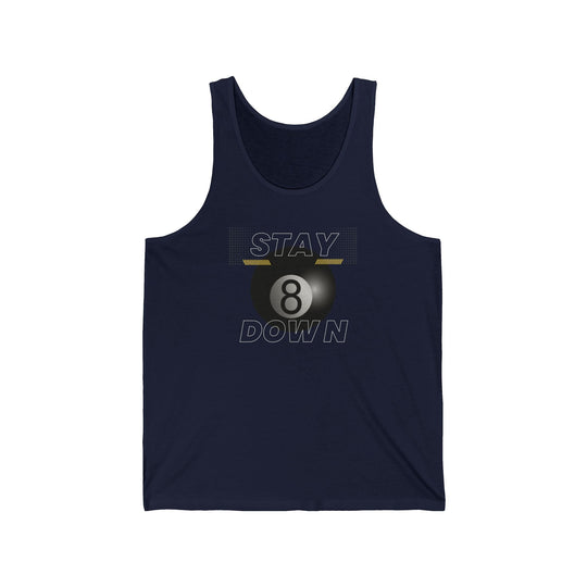 Stay Down 8 Ball Billiards - Unisex Tank Top - BFLY BILLIARDS