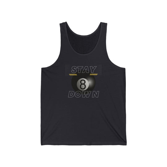 Stay Down 8 Ball Billiards - Unisex Tank Top - BFLY BILLIARDS