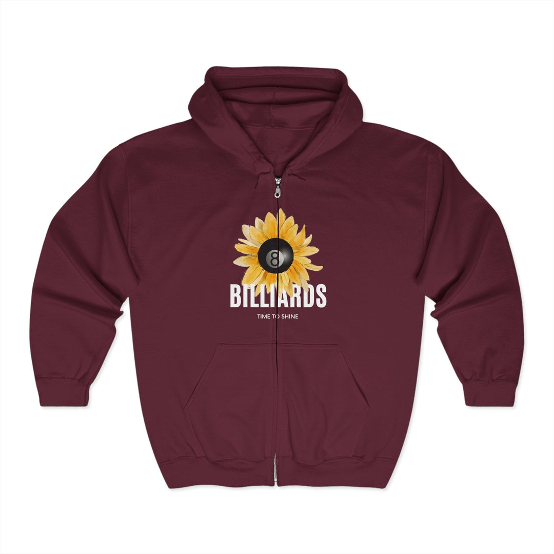 Sunflower Billiards - Full Zip Hoodie - BFLY BILLIARDS
