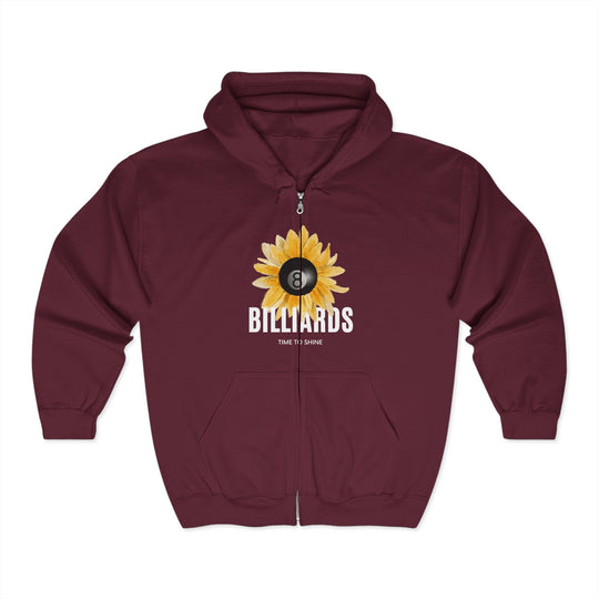 Sunflower Billiards - Full Zip Hoodie - BFLY BILLIARDS