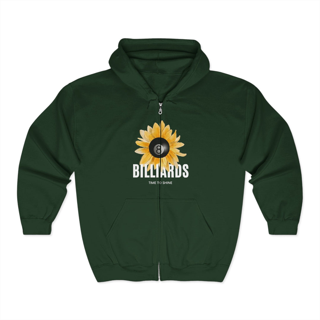 Sunflower Billiards - Full Zip Hoodie - BFLY BILLIARDS