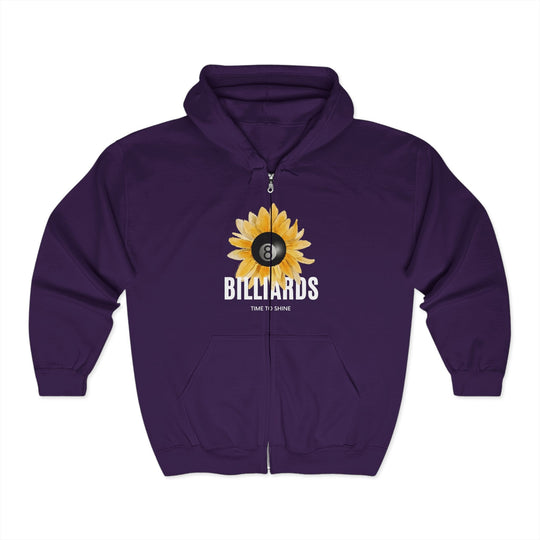 Sunflower Billiards - Full Zip Hoodie - BFLY BILLIARDS