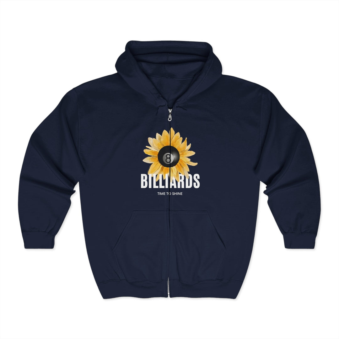 Sunflower Billiards - Full Zip Hoodie - BFLY BILLIARDS